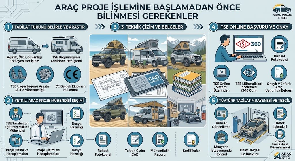 Araç Proje İşlemine Başlamadan Önce Bilinmesi Gerekenler - Araç Proje