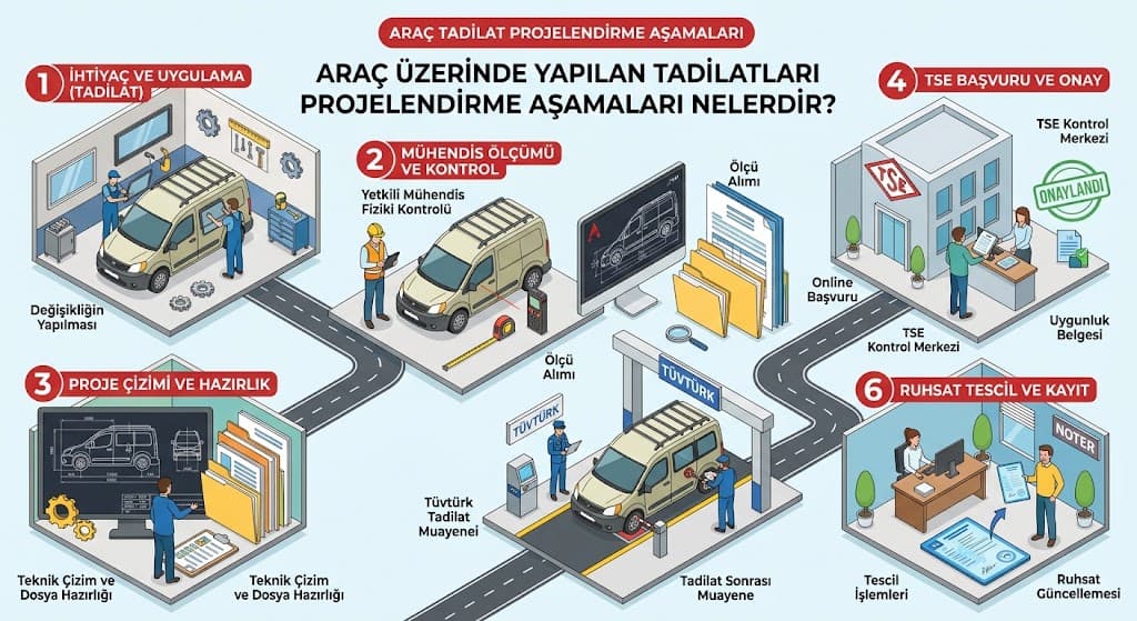 Araç Tadilat Projesi Nasıl Hazırlanır? - Araç Proje