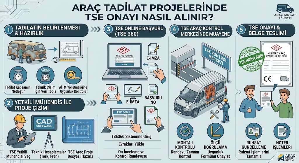 Araç Tadilat Projesi Nedir? Hangi Değişikliklerde Proje Gerekir? - Araç Proje